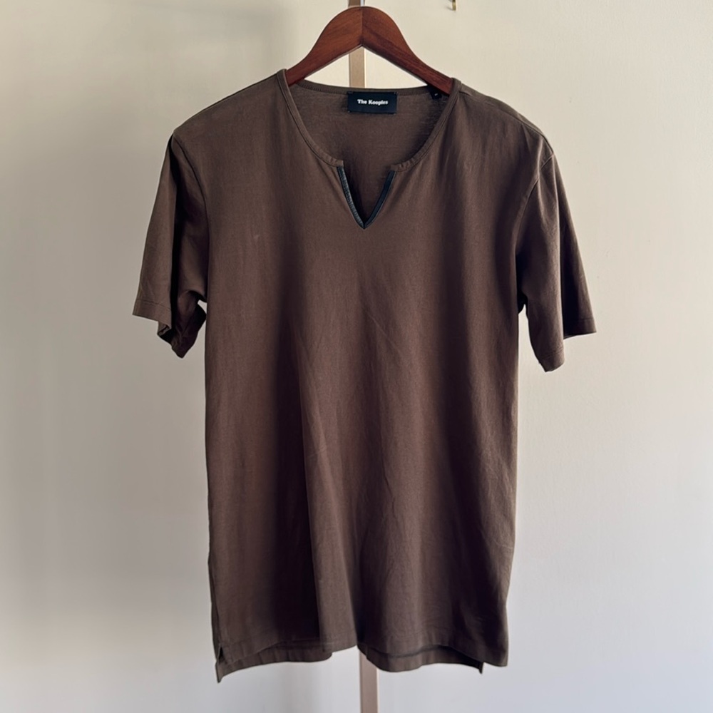 The Kooples Men’s Forest Green T-Shirt, Size Medium, 100% Cotton, Very Good